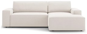 Бежов разтегателен ъглов диван (десен ъгъл) Jodie – Micadoni Home