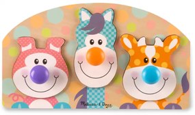 Melissa &amp; Doug - Дървен пъзел с дръжки - Ферма
