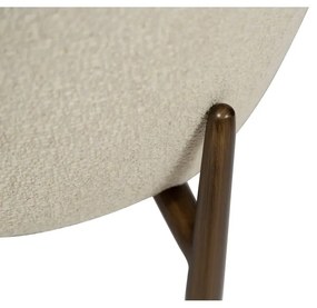 Кремаво кресло от плат букле Glam – DAN-FORM Denmark