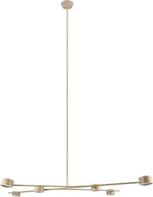 Бежово метално висящо осветително тяло Coda – Trio Select