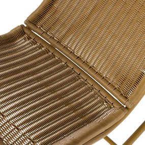 Градински стол от изкуствен ратан в цвят жълта охра Tom – WOOOD