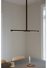 Черно метално LED висящо осветително тяло с метален абажур Omni Ceiling – UMAGE