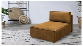 Променлив модул за диван от велур в цвят горчица Nihad modular - Bobochic Paris