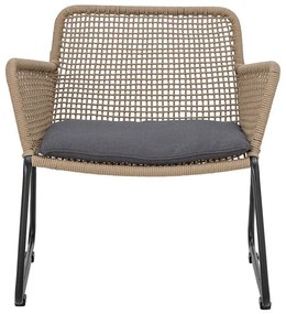 Градински фотьойл в сиво и бежово Mundo – Bloomingville