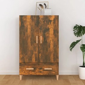 817471 vidaXL Висок шкаф, опушен дъб, 70x31x115 см, инженерно дърво