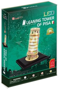 Cubic Fun - Пъзел 3D Pisa Tower 15ч. LED светлини