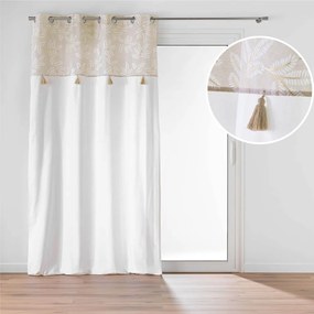 Бяло/бежово перде със смес от памук 140x240 cm Altea – douceur d'intérieur