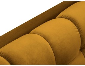 Ъглов диван от жълто кадифе , ляв ъгъл Bali - Cosmopolitan Design