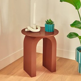 Помощна маса atmosphera Stoa, MDF, Ø40 см - Кафяв