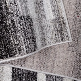 Модерен сиво-кафяв килим с правоъгълници Ширина: 80 см | Дължина: 150 см