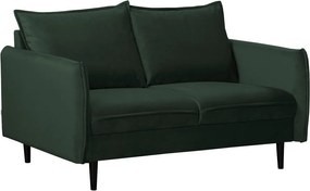 Тъмнозелен кадифен диван 138 cm Juli – Ropez