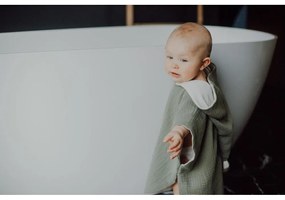 Бебешко пончо от муселин в цвят каки размер M - Malomi Kids