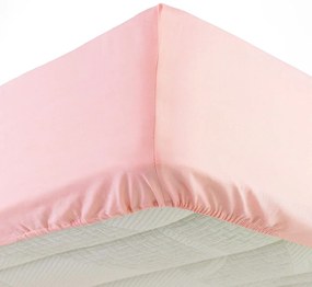 Розов еластичен чаршаф от джърси 160x200 cm Jersy – douceur d'intérieur
