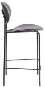 Сиви бар столове в комплект от 2 броя 96 см Donny - White Label