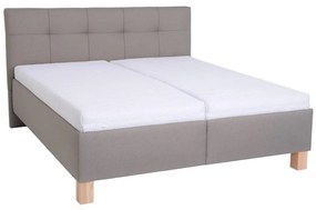 Тапицирано легло с място за съхранение без матрак MARIA 160x200 см таупе