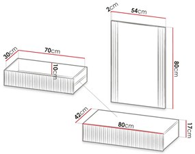 Тоалетна масичка Pafos-Fusiko