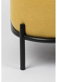 Жълта табуретка за крака Polly - White Label