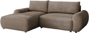 Ъглов диван Bello-Кафяво-Ляв