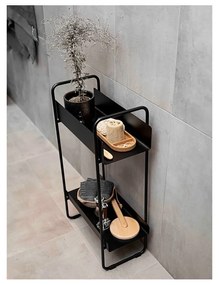 Черна метална конзолна маса 24x48 cm A-Console - Zone