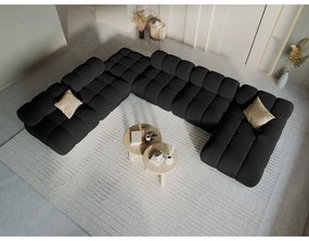 Диван от черно кадифе 379 cm Bellis - Micadoni Home