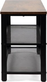 Черна стоманена стойка за обувки 80x45x30 cm Arne – Bonami Essentials