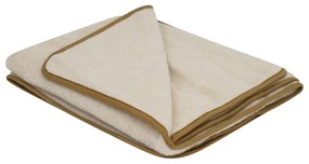 Кафяво одеяло от мериносова вълна , 130x170 cm - Native Natural