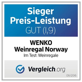 Дървена стойка за вино брой бутилки 12 Norway – Wenko