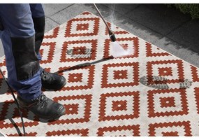 Кафяв и кремав килим на открито , 160 x 230 cm Malta - NORTHRUGS