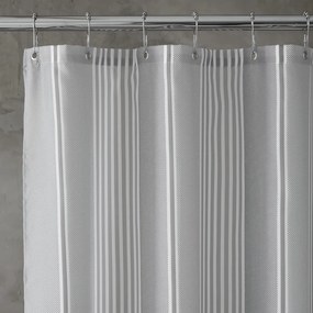 Завеса за душ 180x180 cm Textured Stripe - Catherine Lansfield