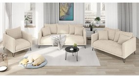 Кремав шенилов диван 200 cm Freya – Ropez