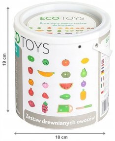 Комплект плодове за кухня Ecotoys