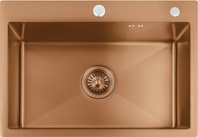 Стоманена мивка Liam BRUSH COPPER
