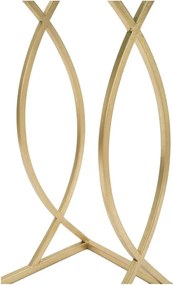 Масичка за кафе със стъклен плот 25,5x45,5 cm Glam - Mauro Ferretti