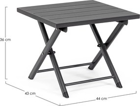 Алуминиева градинска масичка за кафе 43x44 cm Taylor – Bizzotto