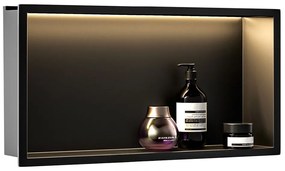 ВГРАДЕНА БАНЯ ПОЛИЧКА LED 30x60 black