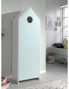 Отворен детски гардероб в бял и светлосин цвят 115x171,5 cm CASAMI – Vipack
