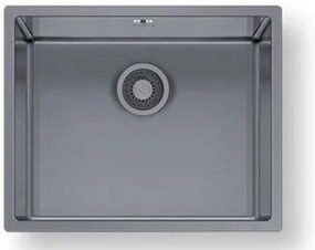 Мивка Pyramis Astris Colora 1B - Пистолетен метал - Дължина: 50 см