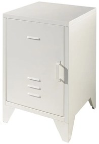Бяло метално нощно шкафче Bronxx - Vipack