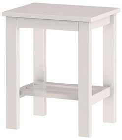 Бяло нощно шкафче Trento - Støraa