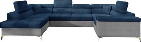 Ъглов диван Motta-Left-Gray-Mple