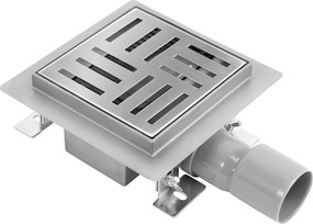 Линеен отводнител REA CROSS 150x150 Nickel Brush