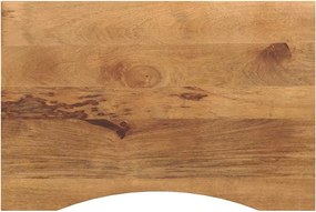 370207 vidaXL Плот за бюро с извивка 80x50x2,5 см грубо мангово дърво масив