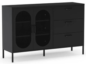 Черен скрин 140x90 cm Diora – Marckeric