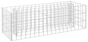 145629 vidaXL Габион повдигната леха, поцинкована стомана, 90x30x30 cм