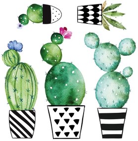 Декоративни стикери за стена Watercolour Cactus  M