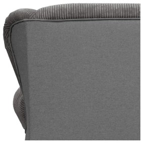 Кафяво-сив шезлонг от рипсено кадифе Lord – Ropez