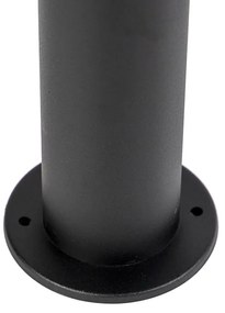 Модерна външна лампа черна 100 см IP44 с LED - Roxy