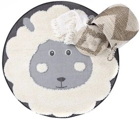 Килим Ribbonz-Черен-Диаметър: 120 см.