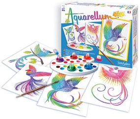 Sentosphere - Комплект за Оцветяване с Акварелни бои Райски птици 656