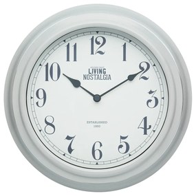 Стенен часовник сив, ⌀ 25,5 cm Living Nostalgia - Kitchen Craft